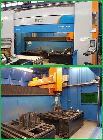 Rapido EVO 2 Fiber Incorporation, equipped with 3D cutting and welding heads.